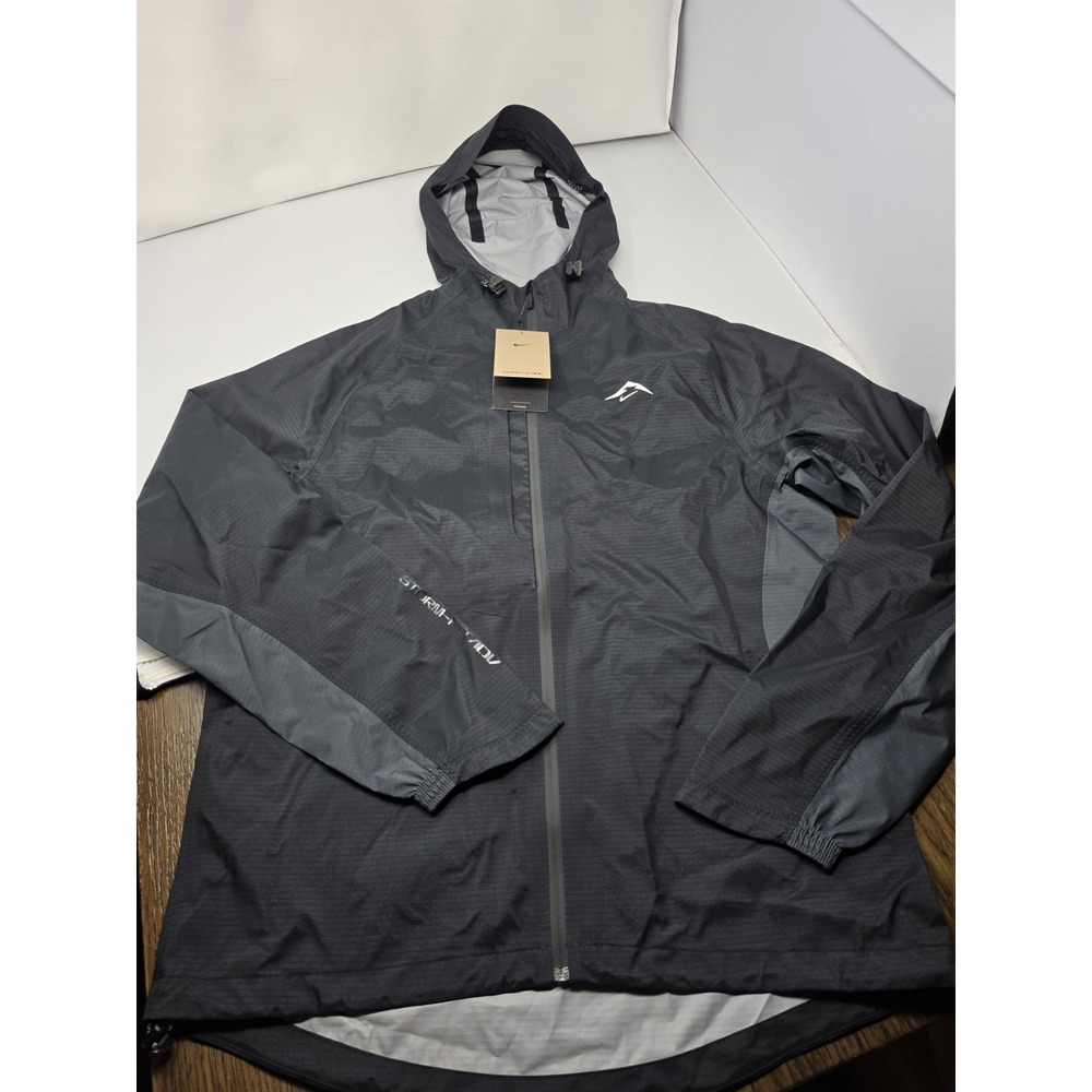 Nike Trail Storm-Fit Cosmic Peaks Windbreaker Jacket Black FZ1084-010 Sz Large